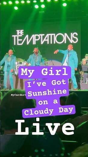 I’ve got sunshine on a cloudy day song Temptations #live