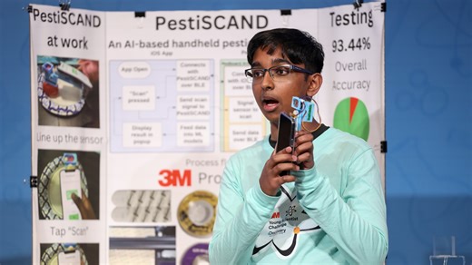 A 14-year-old was named America’s Top Young Scientist after inventing a device to detect pesticides on produce. | USA TODAY