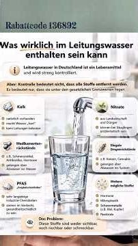 Was wirklich im Leitungswasser enthalten sein kann.