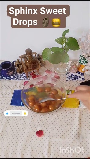 Sphinx Sweet Drops 🗿🍯| Egypt Famous Sweet You Must Try #Shorts#EgyptDessert#EgyptianFood