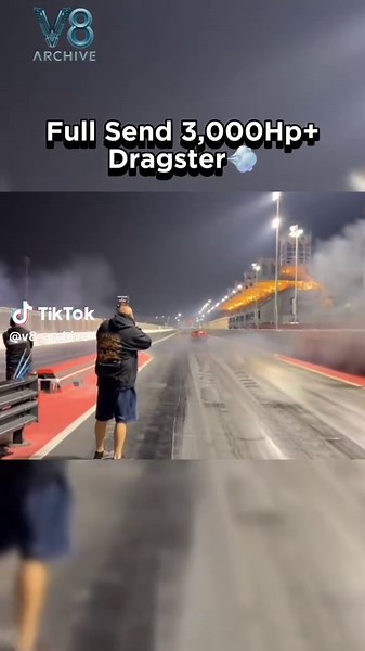 Screaming V8 Power in Action: Camaro Dragster Showdown
