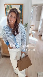 This sweater from Amazon just came in today and I am obsessed with it! The color and details are so pretty for spring. I was totally influenced by @simply.stephy.jean on this one!!! She looked too cute and I had to have it! Comment SHOP below to receive a DM with the link to shop this post on my LTK ⬇ https://liketk.it/5842y | KBdesign02025