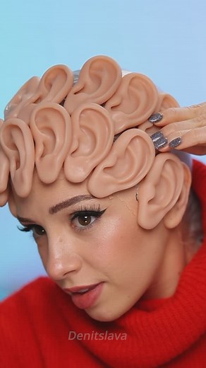 Denitslava | this is so eary!!!😬👂it looks easy but it took me over 3 weeks to figure out how to make it 🤦‍♀️full video with all the fails is on my... | Instagram