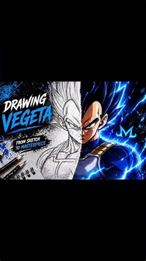 “Super Saiyan Vegeta ⚡ Full Drawing Guide