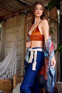Velvet Longline Bralette