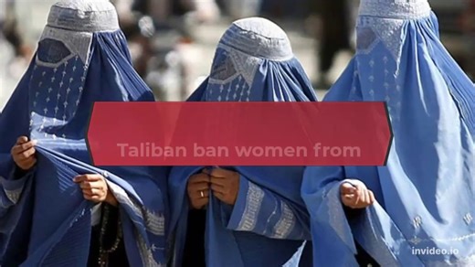 Taliban ban women from Kabul parks