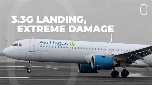 Aer Lingus A321XLR severely damaged after 3.3G hard landing in Dublin