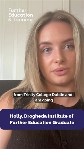 This Is FET | CAO application closes tomorrow, 1st February at 5pm! Still thinking about your next step after the Leaving Cert? Hear from Holly, a proud... | Instagram