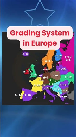 How Grades Work Across Europe 🇪🇺 #map