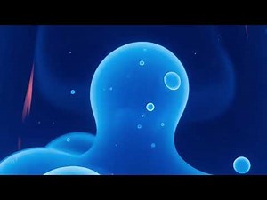 HD(No Sound) Blue Lava Lamp Background Video — Relaxing Liquid Motion Visual Loop