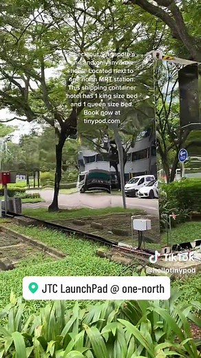 Unique Shipping Container Hotel Next to One North MRT Station