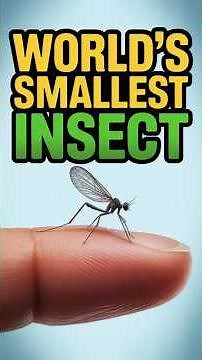 The World’s Smallest Insect 🪰 | Meet the Tiny Fairyfly
