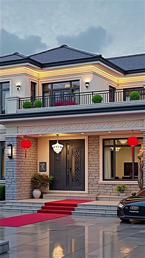 Be bold! Forget Rom design instead economical and beautiful RuralSelfBuildingHouse VillaDesign Villa