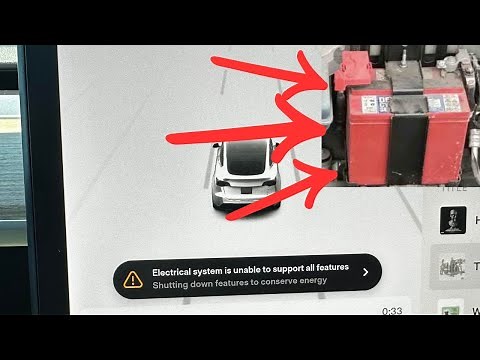 “Electrical System Backup Power is Unavailable” warning in Tesla