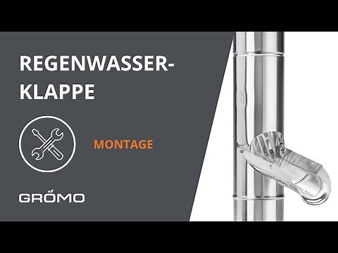 Installing a rainwater flap in the downpipe - it's quick and easy!