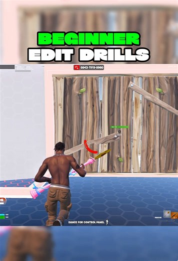 Beginner Edit Drills 🎯🔥 #fortnite #fortnitetips #fortnitecreative #tipsandtricks #crosshair #fortnitepro #fyp
