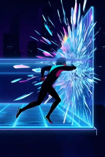 Neon Runner in a Perfect Infinite Loop ⚡🏃‍♂️