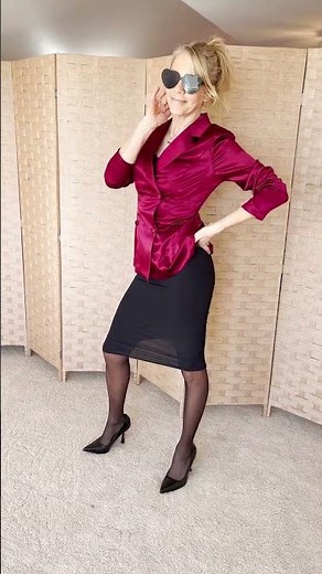 YOUR PERSONAL SECRETARY: Office Pantyhose & Heels ‪@AmbersAllure‬ #shorts