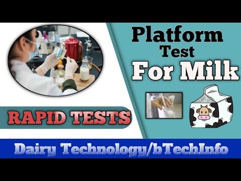 Platform Test for Milk | Rapid Platform test of milk by ‪@btechinfo‬ | Dairy Technology