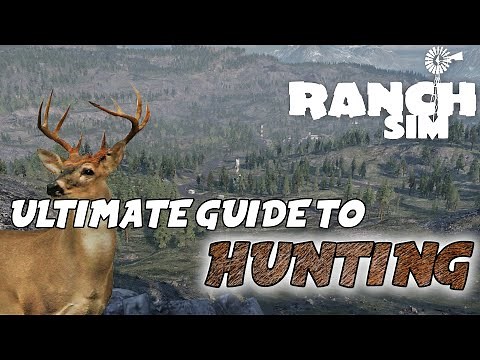 HOW TO get the HUNTING RIFLE & WILD MEAT - GUIDE - Ranch Simulator