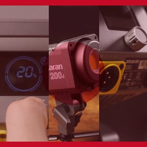 All-In-One Build. Ultra bright Output. Wireless Bluetooth App Control. | Aputure