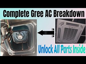 How to Open a Gree Cassette AC Indoor Cover for Maintenance & Servicing || Step-by-Step Guide | AC