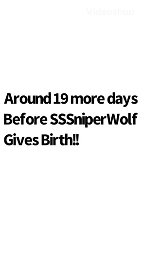 19 MORE DAYS BEFORE SSSNIPERWOLF GIVES BIRTH NOW!