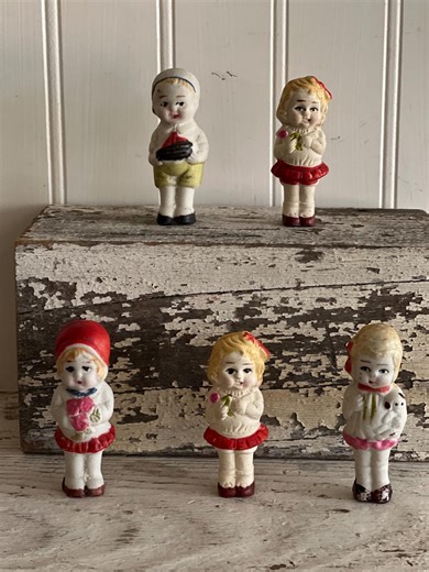 Antique Japan Bisque dolls | Set of 5!!