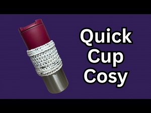 How to Crochet a Cup Cosy Fast! | Easy Beginner Tutorial!