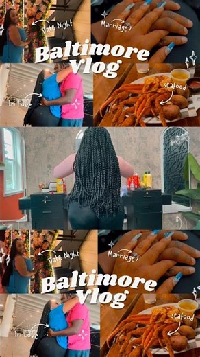 Flew out to see bae in Baltimore ✈️🥹 The reunion was everything! Vlog out now! 💜💙 #ldr