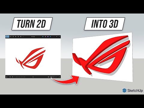 Tutorial #18 Membuat Logo 3D di Sketchup tanpa plugin