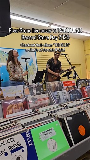 @riverstoneduo did a fantastic cover for RADIOHEAD here at Scratch N Spin for Record Store Day (Black Friday)! Get their album THE BLUR today at SNS and support local music!! | Scratch N' Spin