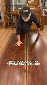 We made this black walnut table from salvaged wood! #woodworking #wood #salvage