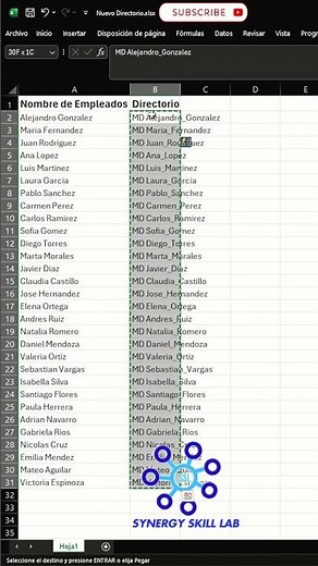 Crear un Directorio con Excel #excel #exceltips #exceltutorial