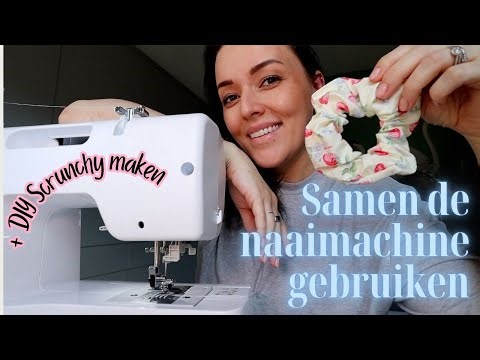 Laten we samen een naaimachine gaan gebruiken + DIY scrunchy maken | Beautygloss