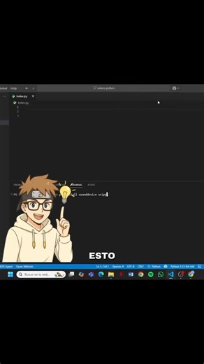 Cress on Instagram: "Python también puede grabar tu voz Instala con: ‘pip install sounddevice scipy* Graba con: *sd.rec() = Guarda con: ‘write()’ En solo 4 líneas ya puedes grabar tu propio audio. ¿Quieres más mini proyectos útiles en Python? #creatorsearchinsights #python #programacion #desarrolloweb #developer"