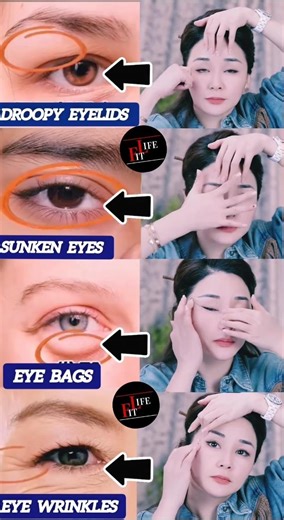 Eye Socket Yoga Exercises Tighten Eye Area | Anti-Aging Facial Yoga 😱 #yoga #korean #skin #shorts