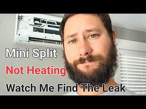 Mini Split Not Heating Leaking Refrigerant