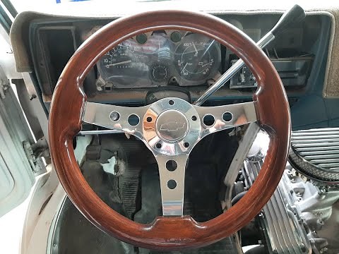How to install a aftermarket steering wheel, adapter and a Horn button in a Chevy Van G10 G20 G30