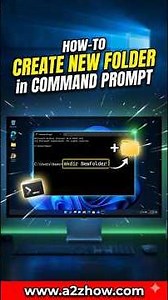 How Do I Create a New Folder in the Command Prompt