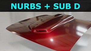 iBlender插件 NURBS 曲面细分 汽车建模设计技巧 Blender教程