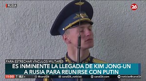 15K views · 530 reactions |  CUMBRE ENTRE COREA DEL NORTE Y RUSIA  El líder norcoreano pretende viajar a Vladivostok, en el extremo oriente de Rusia, para reunirse con el presidente ruso, Vladimir Putin.  Más noticias en nuestro Telegram https://t.me/canal26_noticias | Canal 26 | Facebook