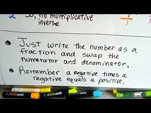 Algebra I #2.6c, Reciprocals & Multiplicative inverses