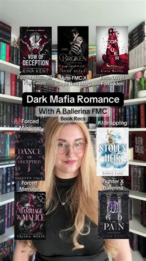 Dark mafia romance book recs, but make the FMC a ballerina 🤭 love the good girl x bad boy trope Books: 📖 Vow Of Deception by @Rina Kent 📖 Broken Whispers by @Neva Altaj 📖 By Fate I Conquer by @Cora Reilly 📖 Dance Of Deception by @Jagger Cole 📖 Stolen Heir by Sophie Lark 📖 Marriage & Malice by @Trisha Wolfe Author 📖 God Of Pain by Rina Kent #Booktok #bookrecs #mafiaromance #darkromance #darkromancebooks