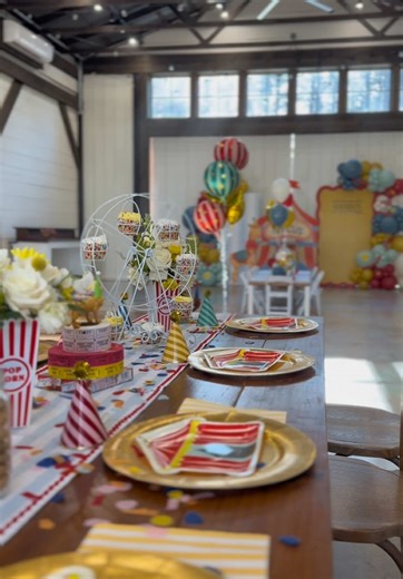 Vintage Circus-Themed Birthday Celebration Details