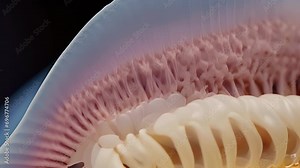 A detailed view of the internal structure of a fishs gills, highlighting the physiological changes that occur when they are exposed to acidic seawater.