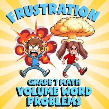Volume Word Problems FRUSTRATION Math Game - No Prep Grade 7 Review