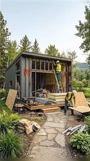 Abandoned container to villa