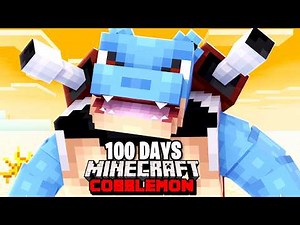 I Spent 100 DAYS with ONLY STARTERS in Pokémon Minecraft Vs my Rival! (Duos Cobblemon)