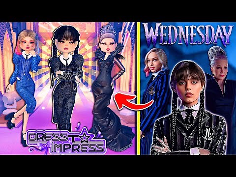 ONLY Being WEDNESDAY Characters In DRESS TO IMPRESS From SEASON 2! | ROBLOX